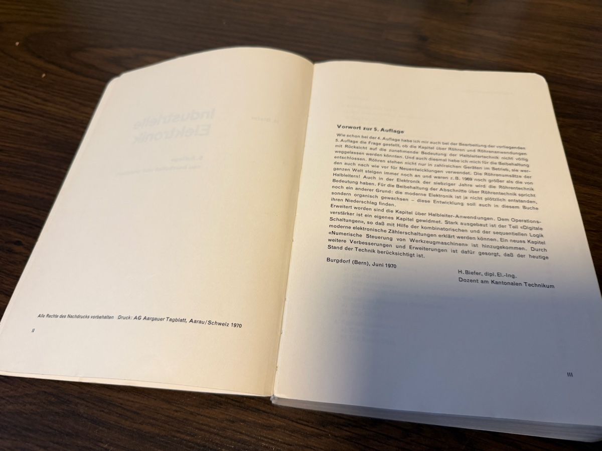 Bücher: Industrielle Elektronik, 5. Auflage, , Hans Biefer – Gebraucht aus BADEN von Sprinz 4