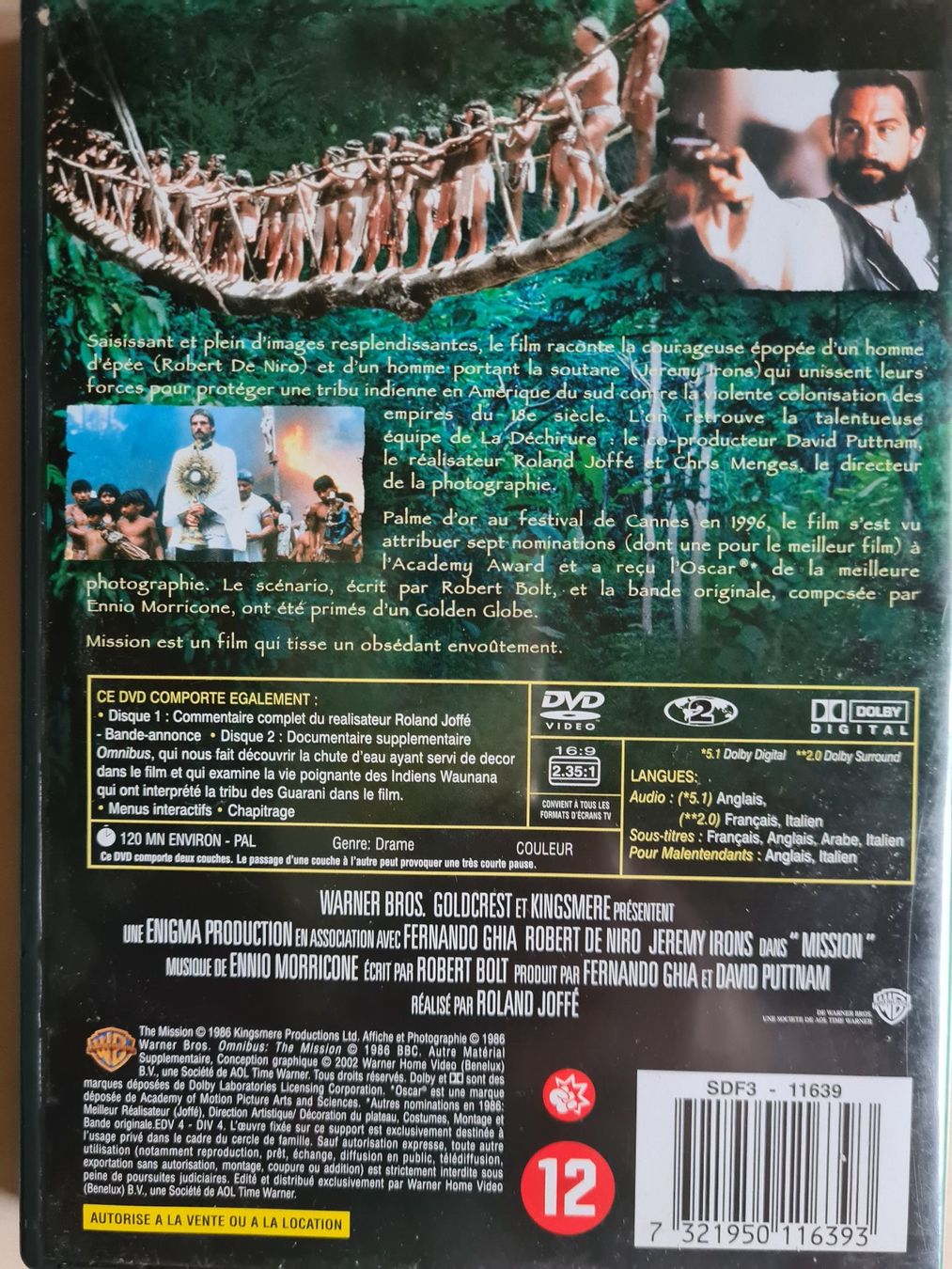 Alle DVDs: DVD video "Mission" de Roland Joffé – Gebraucht aus Zürich von ste_sk6k 1