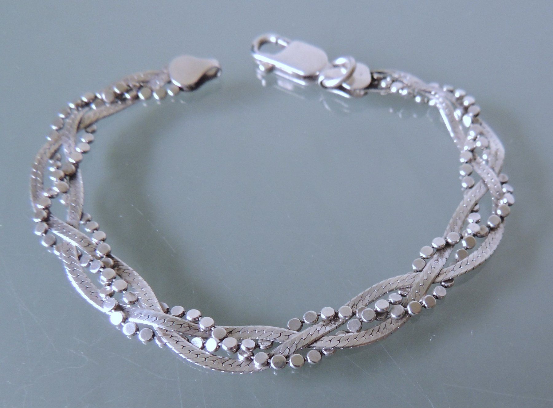 Bracciali & Braccialetti: Silber 925 Armband 19 cm / 7 mm – Usato da Waldenburg venduto da schaller707