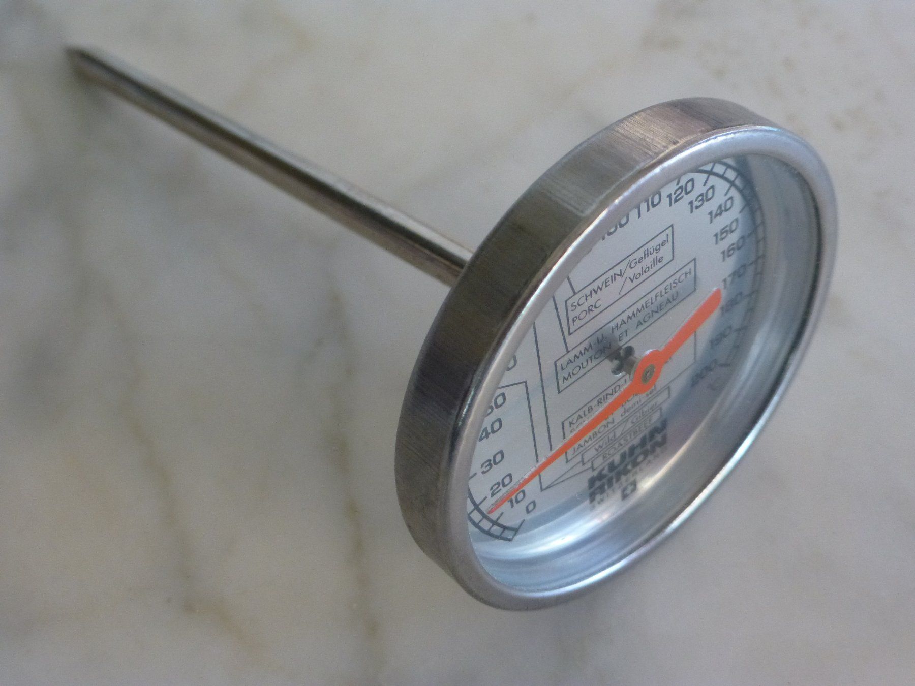 Kuhn Altro per la casa: Kuhn Rikon Fleischthermometer / Bratenthermometer analog – Usato da Füllinsdorf venduto da Kapellie 1