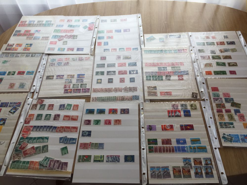 lot de feuilles de timbre suisse, SBK 420.- (D'occasion) à peseux