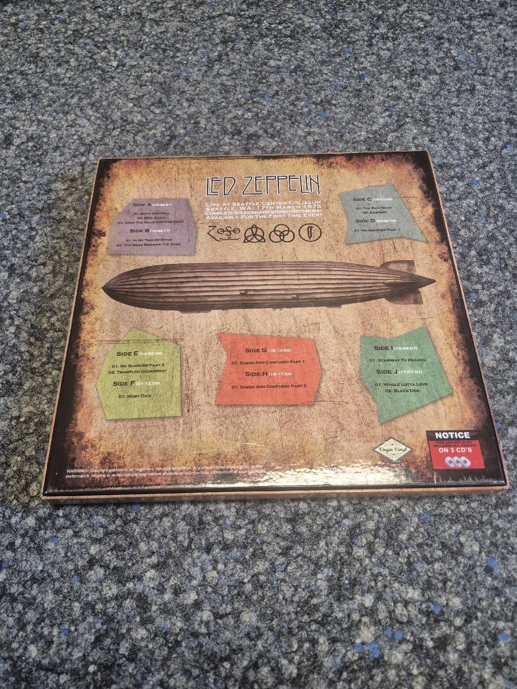 Dischi in vinile: Vinyl Box Led Zeppelin Seattle Graffiti – Nuovo (secondo la descrizione) da Salavaux venduto da 33_Turae_Baern 3
