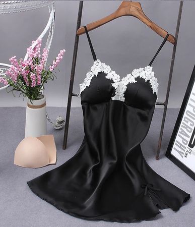 NEU sexy Spitzennachthemd, Negligé, Grösse S