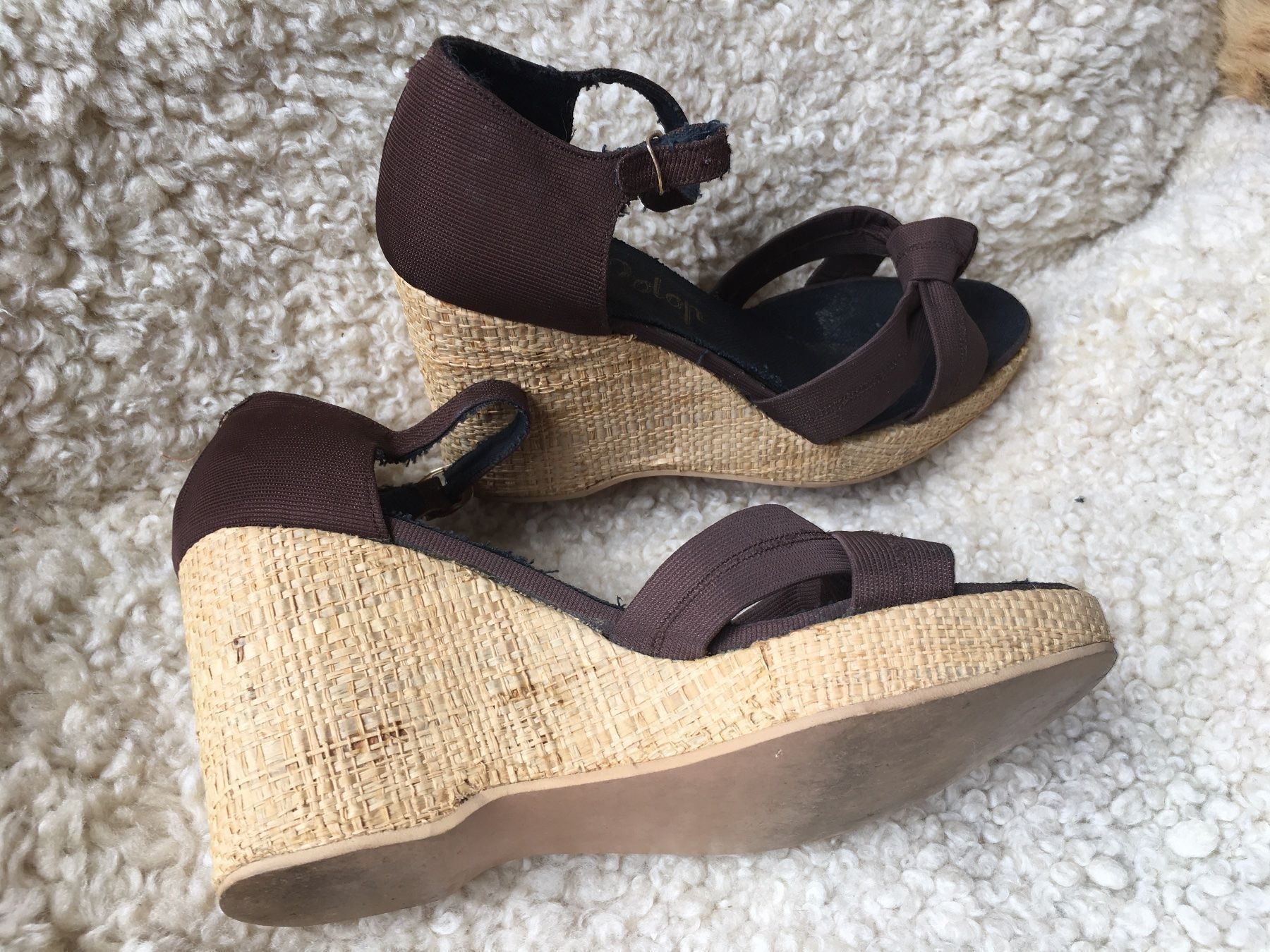 Damenschuhe: Retro  -  Sandalen / hoher Keilabsatz Gr 36 – Gebraucht aus Bern von rewe45 2