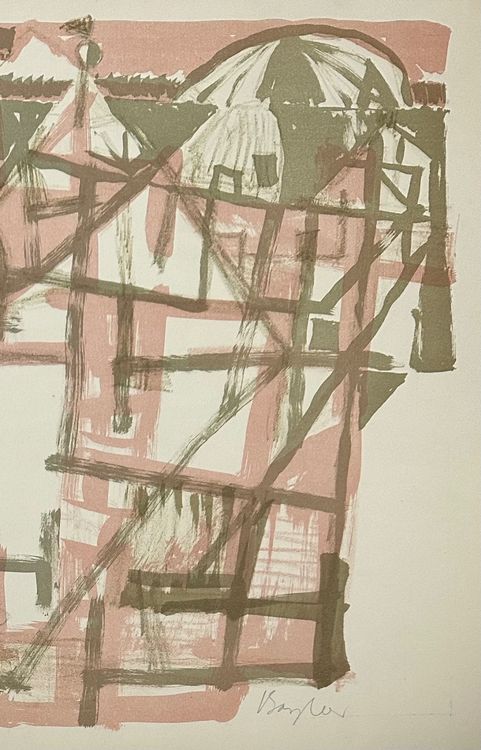 Eduard Bargheer (1901-1979) Lithographie Handsigniert 3