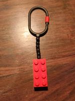 Lego Schlüssel Anhänger Rot Schwarz Vintage