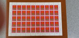 Pro Juventute Briefmarken Bogen postfrisch Jahrgang 1963