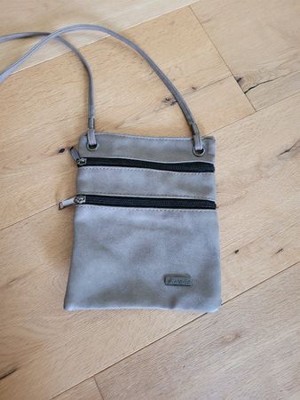Kleine Umhängetasche, Antonio, braun/grau