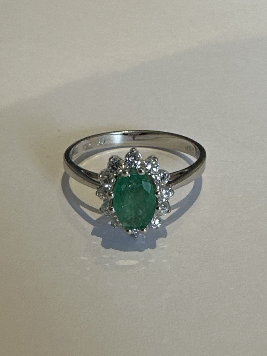 Anelli: ring 750/18ct. 2.93 gr. G56 , (3) – Usato da Baar venduto da julupa10