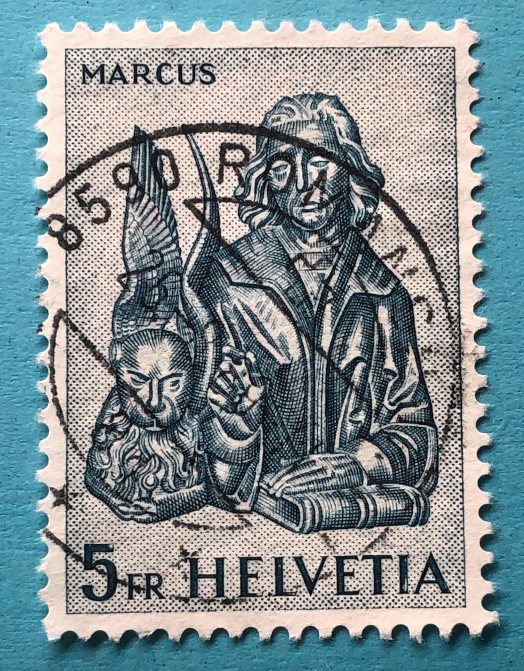 Tutti i francobolli: Nr.382 Evangelisten Markus Stempel     – Usato da Aarau venduto da Billa007