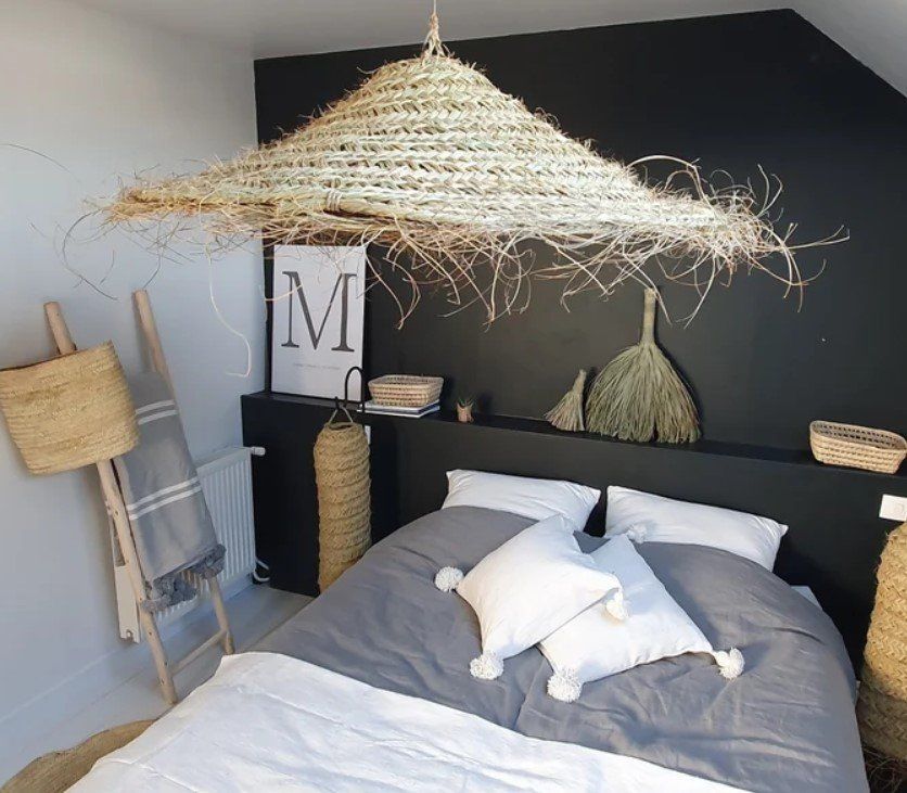 Lampade: Suspension  en paille  forme parasol – Nuovo (secondo la descrizione) da cournillens venduto da Haronn 2