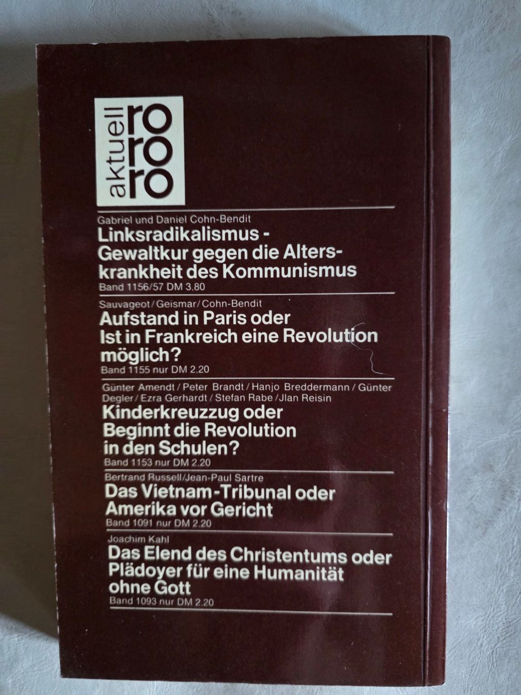 Libri: Kursbuch 15/1968 - Suhrkamp – Usato da Walterswil BE venduto da Lonitti 1