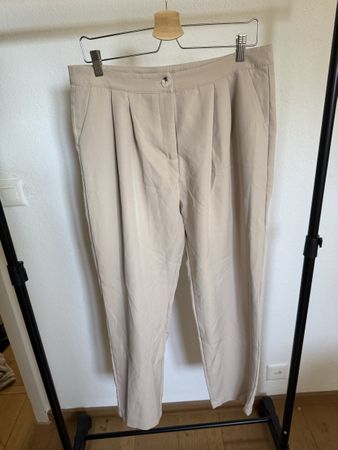 Shein Stoffhose beige Polyester Damen Grösse XL 