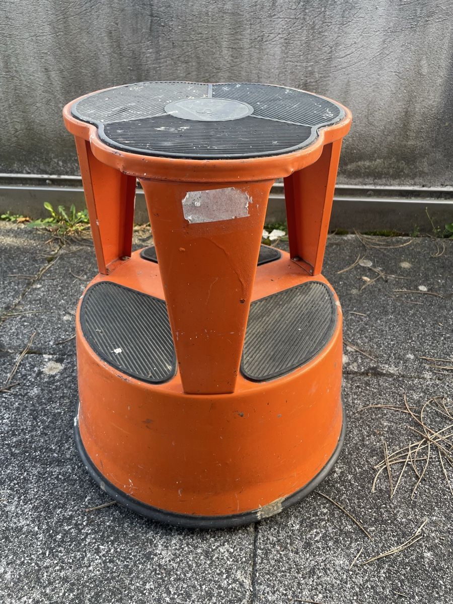 Hocker: Tabouret kick Step Vintage Orange – Gebraucht aus Vallamand von Bricbracbroc82 4