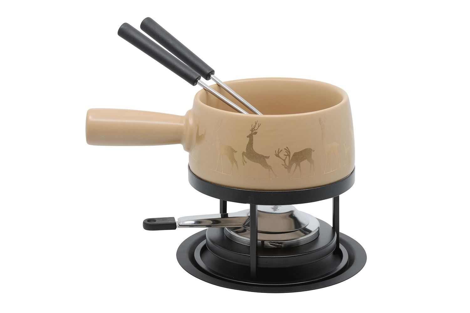 Elettrodomestici da cucina: Käsefondue Set Small 5-tlg Hirsch Gold – Nuovo e nell'imballaggio originale da Wettingen venduto da kochshop 1