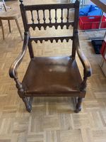 Sessel Leder braun antiker Stil guter Zustand
