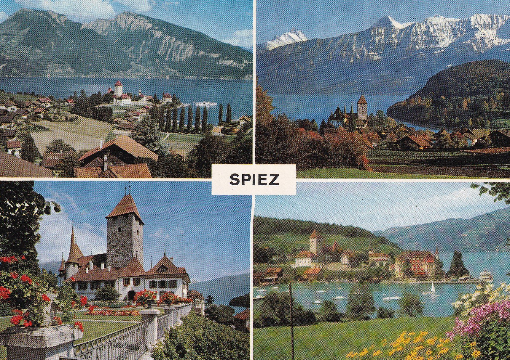 Cartes postales: Spiez   am Thunersee Lac de Thoune Multivues – D'occasion à Cormoret par Pascalll2001