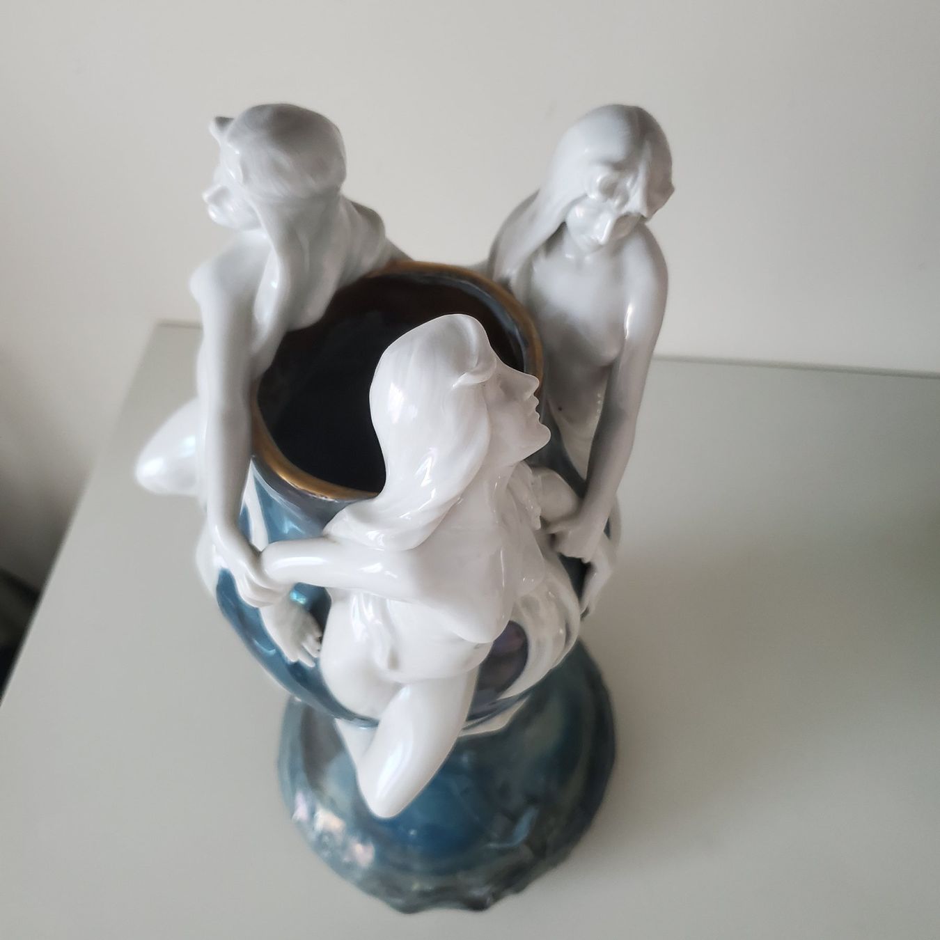 Vasi & Recipienti: Adolf Oppel  Jugendstil Vase mit Nymphen 1900 – Usato da Opfikon venduto da carta 7
