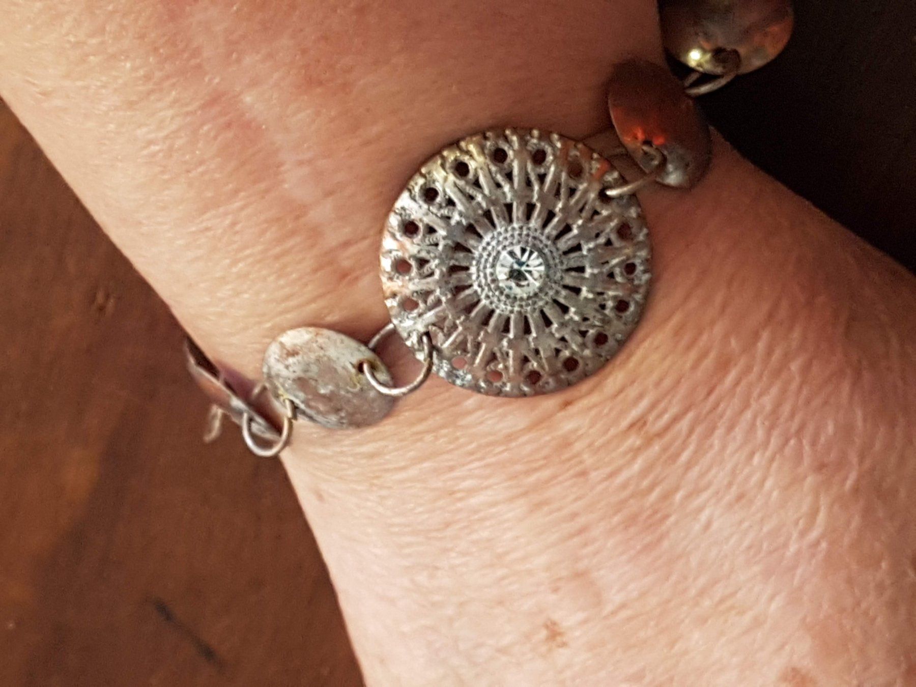 Armbänder & -reifen: Armband Mittelalter style kupfr.-silbrig – Gebraucht aus Ettingen von Maranathatalitha 8