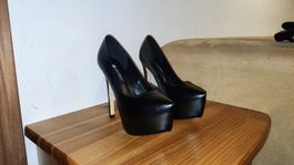 Escarpins noirs plateforme talon haut pointure 36 neuves