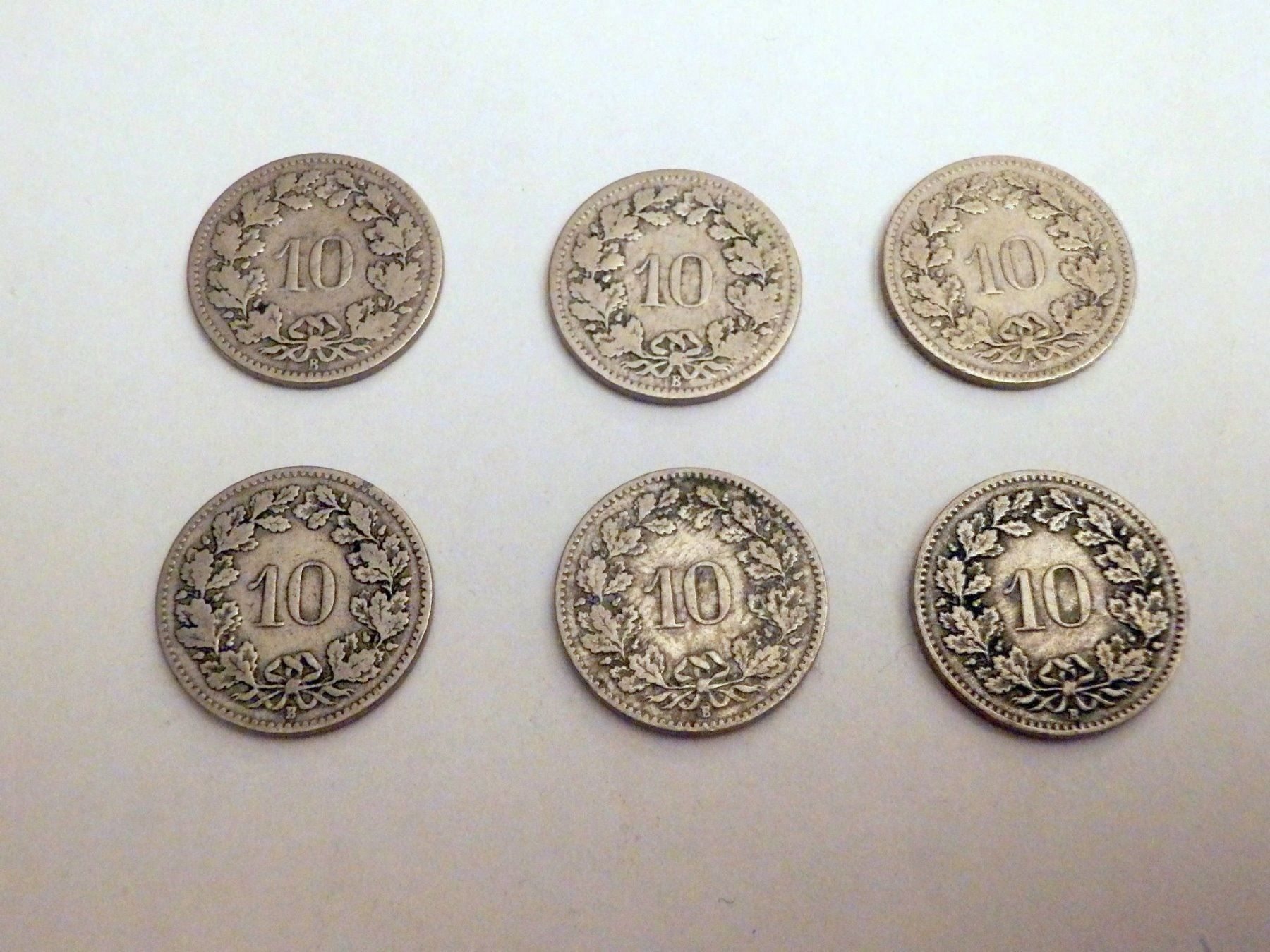 Toutes les monnaies: Lot 10Rp, 1885 - 1909, diverse, s - ss – D'occasion à Ueberstorf par dinbau 7