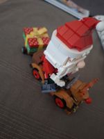 Klemmbausteine (wie Lego) Weihnachtsmann mit Rentier
