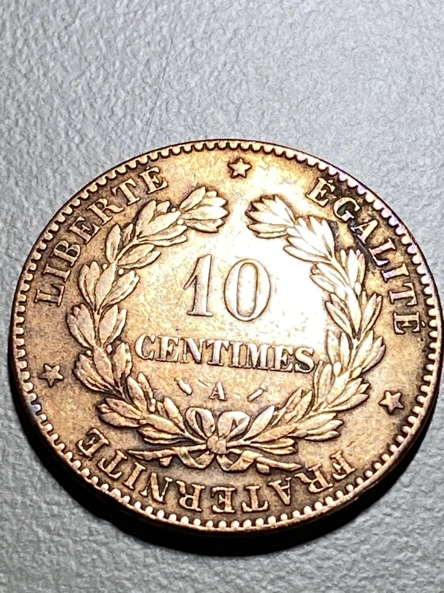 Tutti le monete: France - 10 centimes Cérès - 1880  – Usato da Payerne venduto da Mike1682