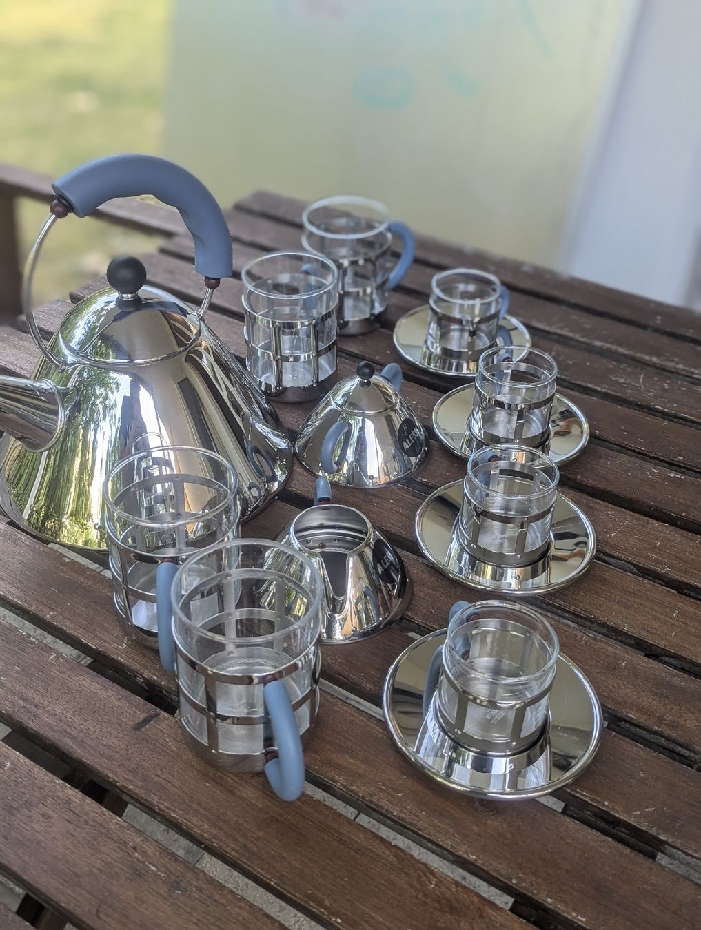 Alessi Services de table: Alessi Michael Graves Blue Tea & Coffee Set  – D'occasion à Erlinsbach SO par Meytalien 8