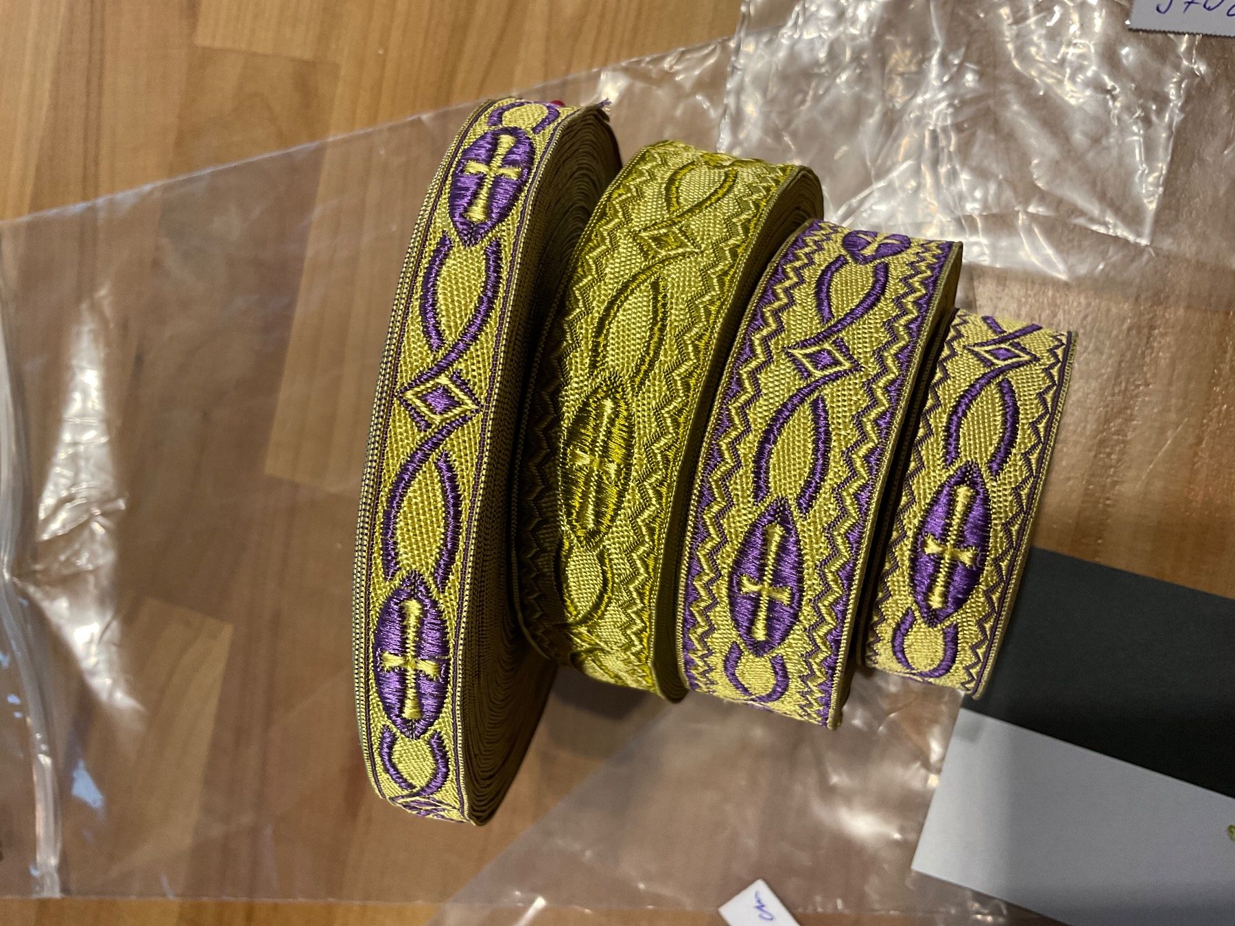 Tessuti: Textilband mit Muster / div. längen und breiten – Usato da Rümlang venduto da euqinom16 1