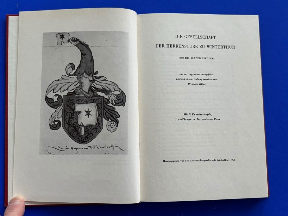 Bücher: Die Gesellschaft der Herrenstube zu Winterthur. 1956 – Gebraucht aus Adliswil von buch_und_kunst 1