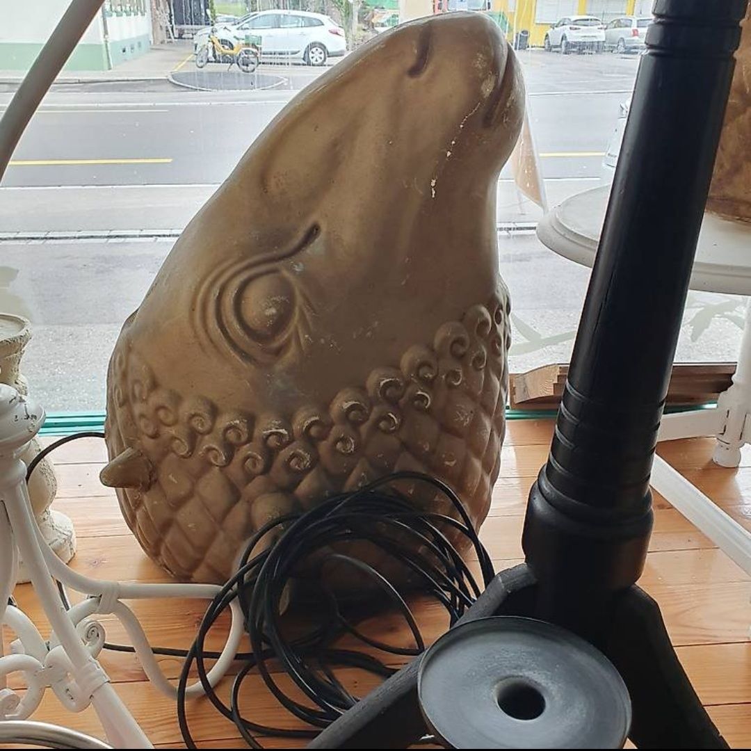 Statuette: 2 grosse beleuchtete Schafsköpfe ca. 65x45cm – Usato da Kölliken venduto da Lieblings-stuecke 2