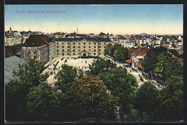 Basel, Kaserne mit Exerzierplatz aus der