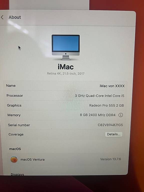 PC: iMac 2017 1TB  – Usato da Menziken venduto da pau_9swl 1