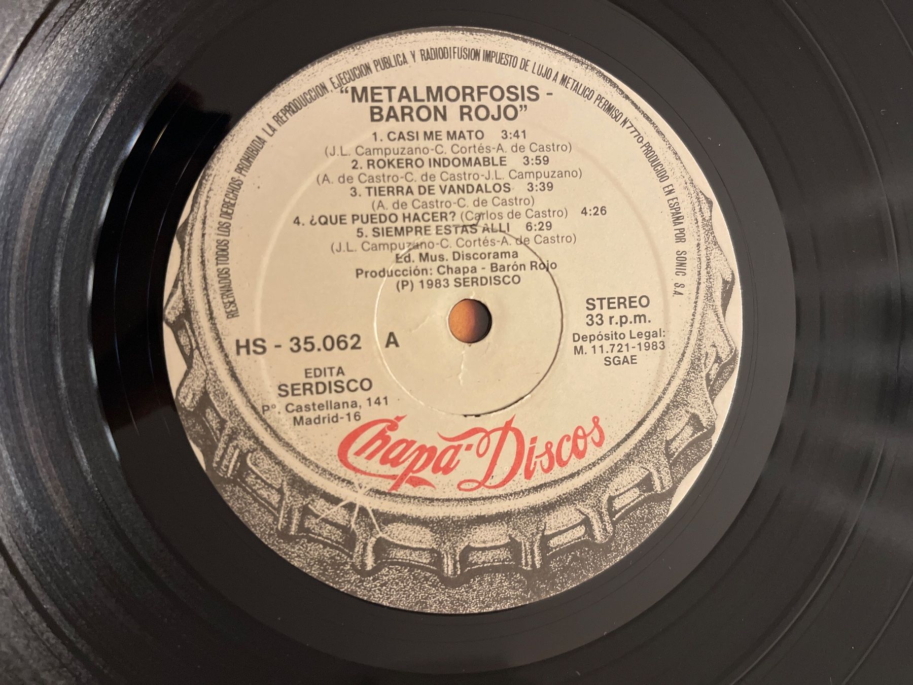 Dischi in vinile: S1540/Baron Rojo - Metalmorfosis – Usato da Frutigen venduto da Philippe_jsp 2