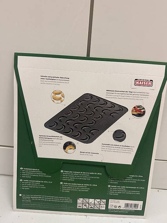 Teglie da forno: Blech für Vanillekipferl/Vanillegipfeli – Usato da Zürich venduto da mel_v8qp 1