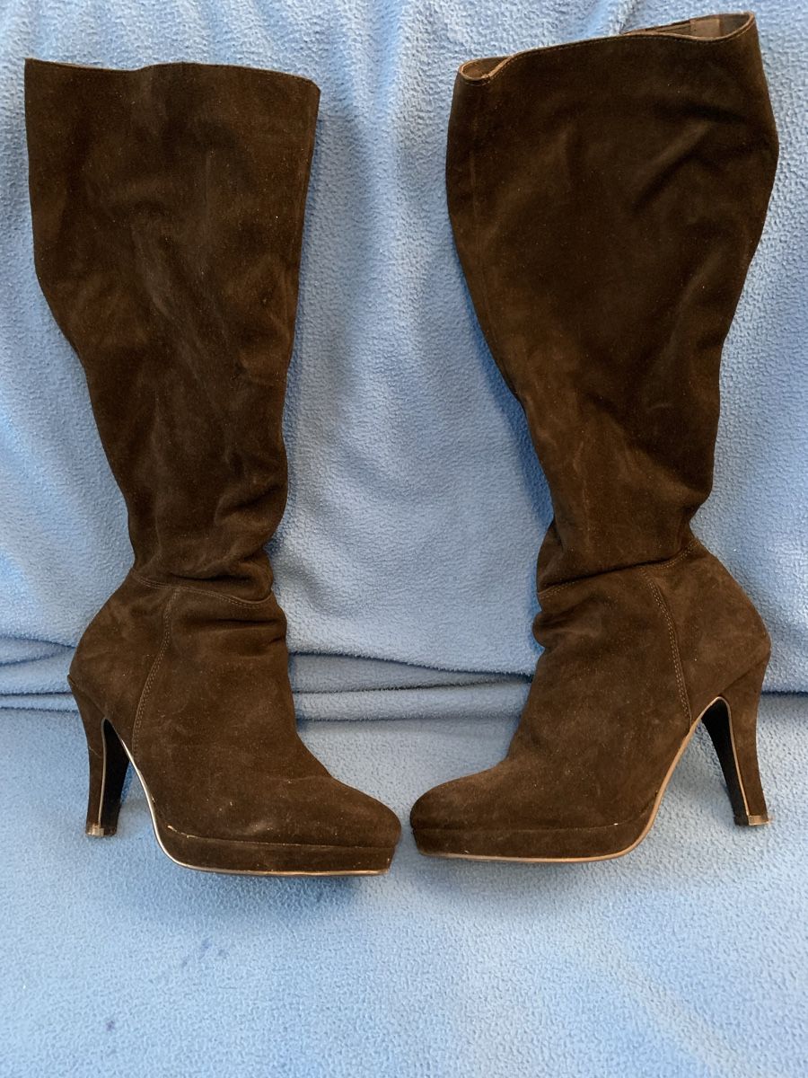 Scarpe da donna: Braune Wildleder Stiefel, Gr. 39 – Usato da Wila venduto da Rosenkohl05