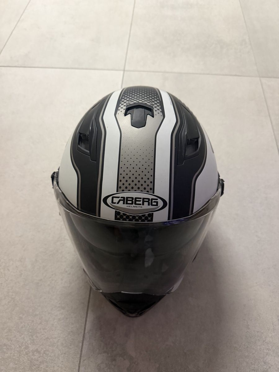 Caschi & visiere: Caberg Motorradhelm weiss/schwarz Grösse L  – Usato da Emmenbrücke venduto da itsnue 1
