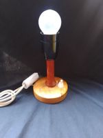 Vintage Tischlampe Holz Bakelit DDR Originalfabrikkleber