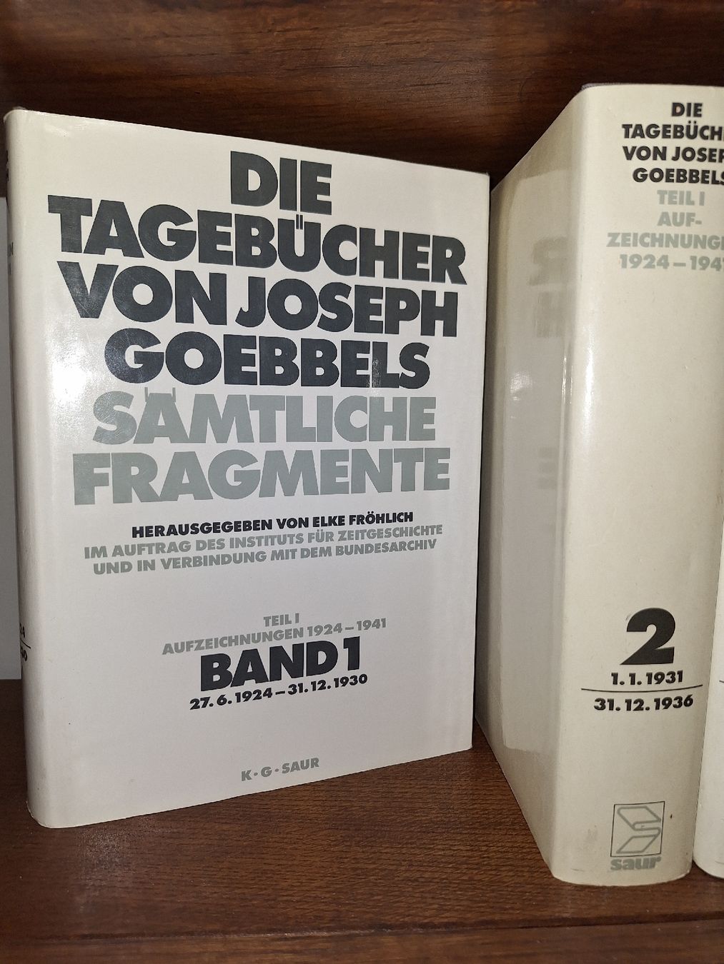 Libri: Die Tagebücher von Joseph Goebbels Teil 1 – Usato da Schmiedrued venduto da michelle62 1