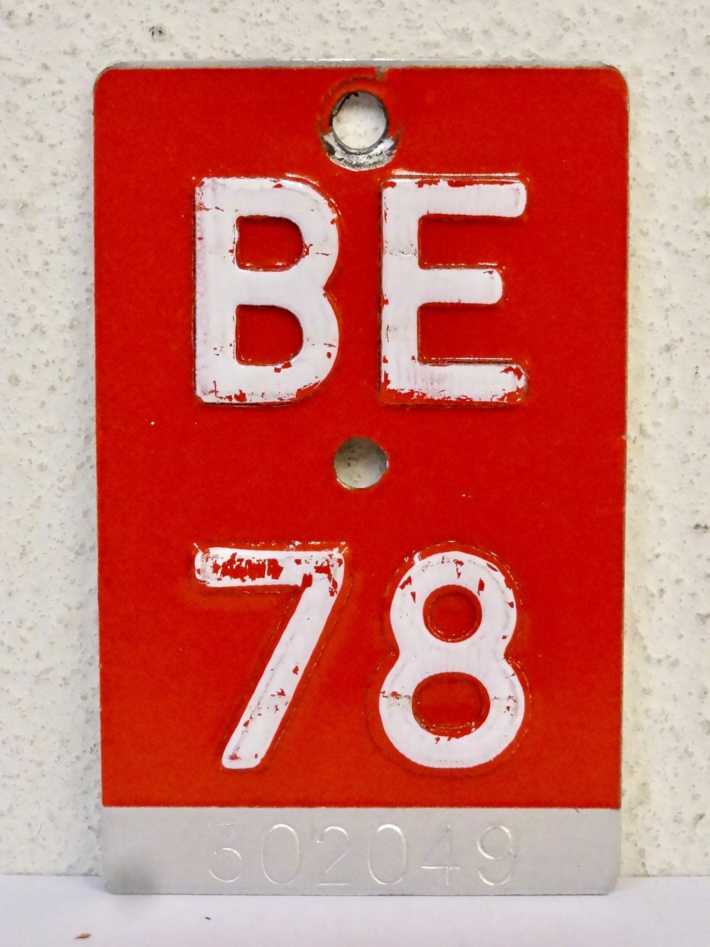 Ecriteaux: BE 78 VELONUMMER - FAHRRADSCHILD – D'occasion à Kerzers par zimmergruen