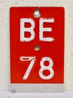 BE 78 VELONUMMER - FAHRRADSCHILD