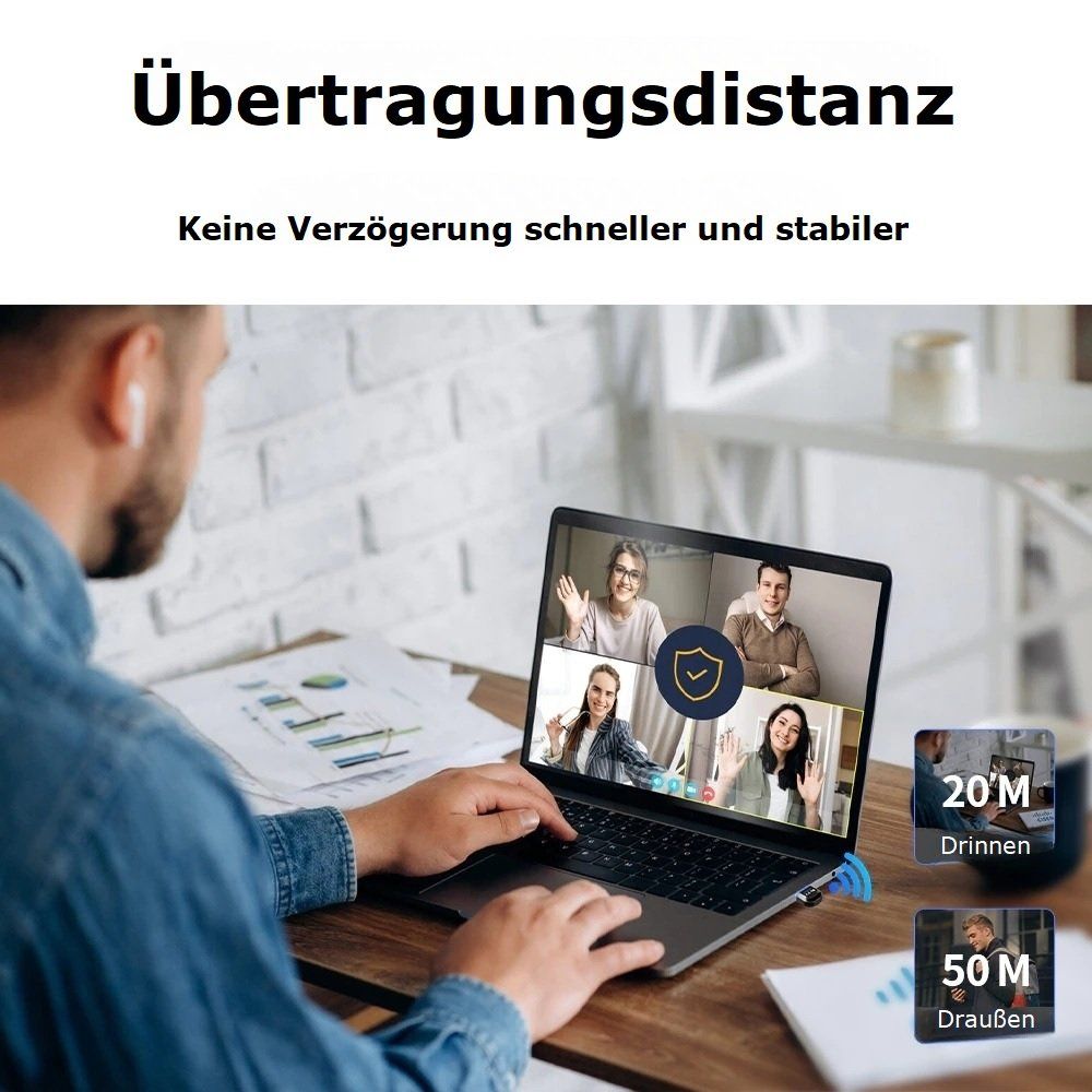 Unità & Adattatore: Bluetooth 5.3 USB-Adapter | PC, Maus, Tastatur, Audio-Sender – Nuovo e nell'imballaggio originale da Winterthur venduto da SwissTechStore 4
