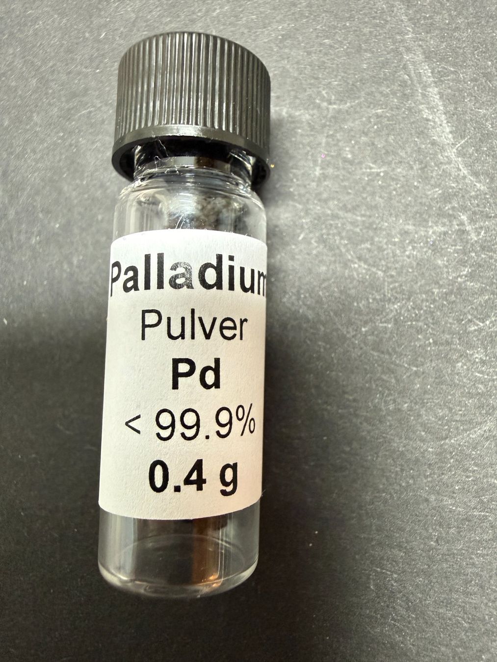 Edelmetalle: Palladium Pulver, 0.4 g – Gebraucht aus Lützelflüh-Goldb von Elementis