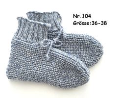 Kuschel - Fernseh - Bettsocken aus Merinowolle Nr.104