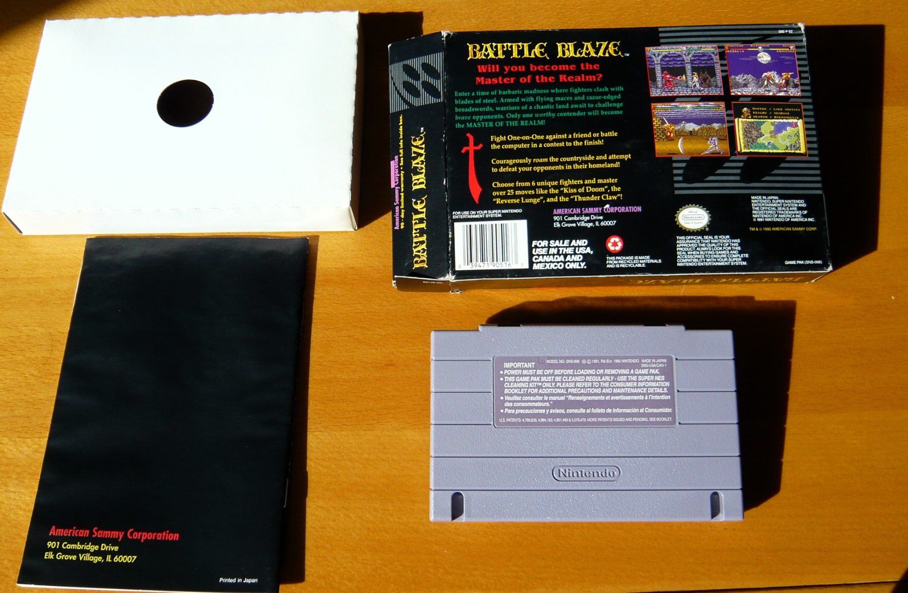 Nintendo Giochi: SNES: Battle Blaze, CIB, Bon état+ – Usato da Onex venduto da Jaguar1986 2