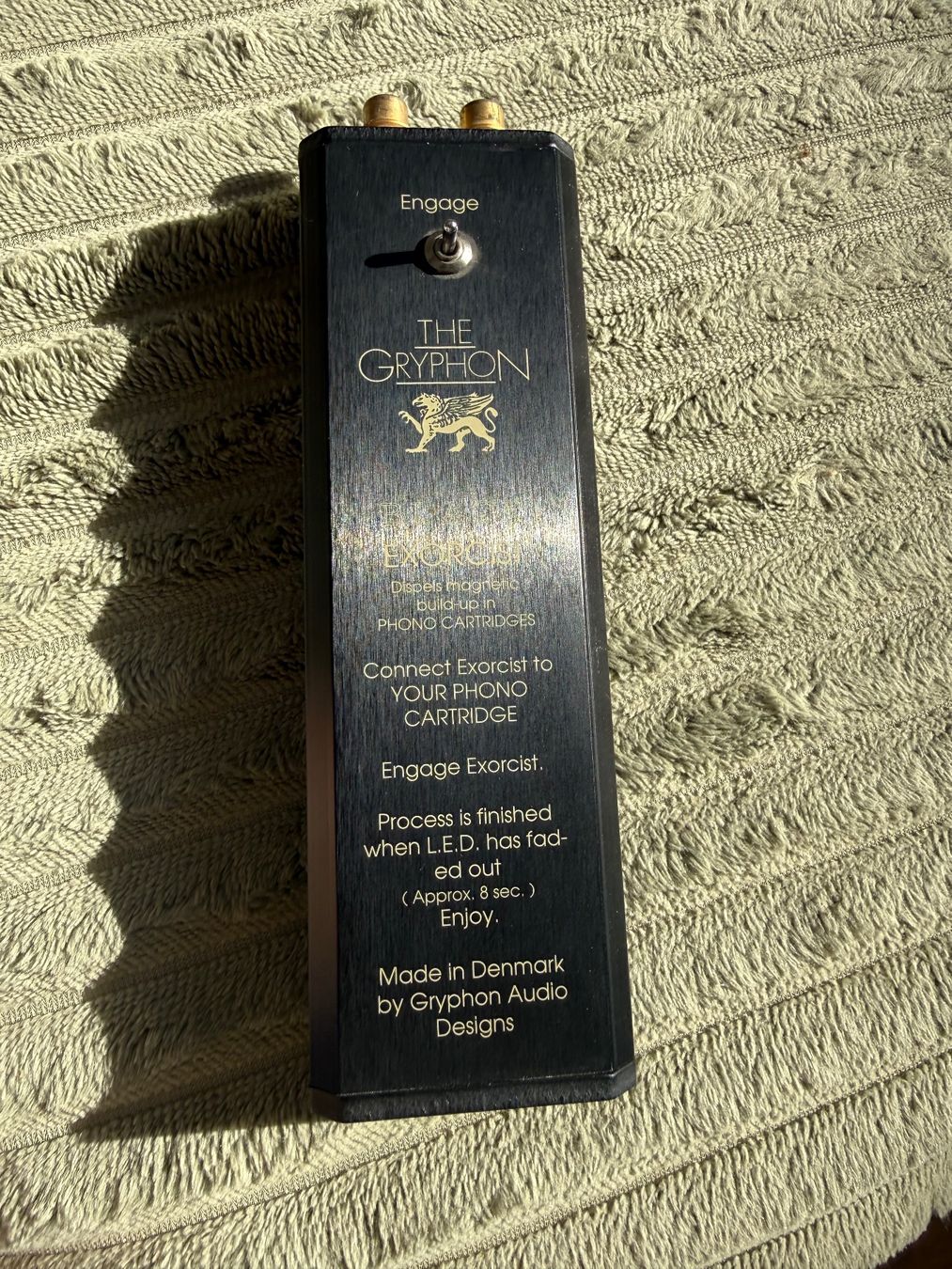 Amplificatori: The Gryphon Black Exorcist Phono Demagnetizer – Usato da Schlieren venduto da BT89