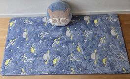 Cute Space Theme Blanket/Rug for Kids - Excellent Condition