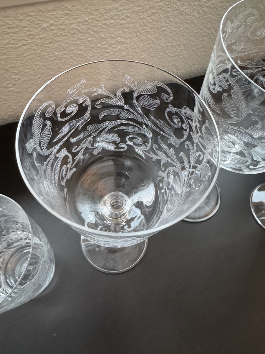 Bicchieri: 47 st Elegante Gläser  mit Gravur – Usato da Luzern venduto da smoky013 1