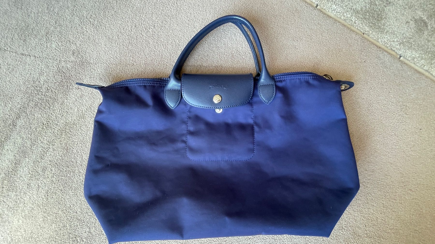 Longchamp Borse da donna: Sac Longchamp bleu marine, modèle Le Pliage – Usato da Jussy venduto da Retrove