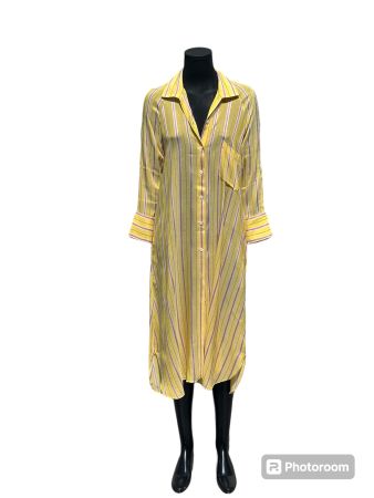 Hemdkleid gelb - Gr. S/M Hemdblusenkleid neu